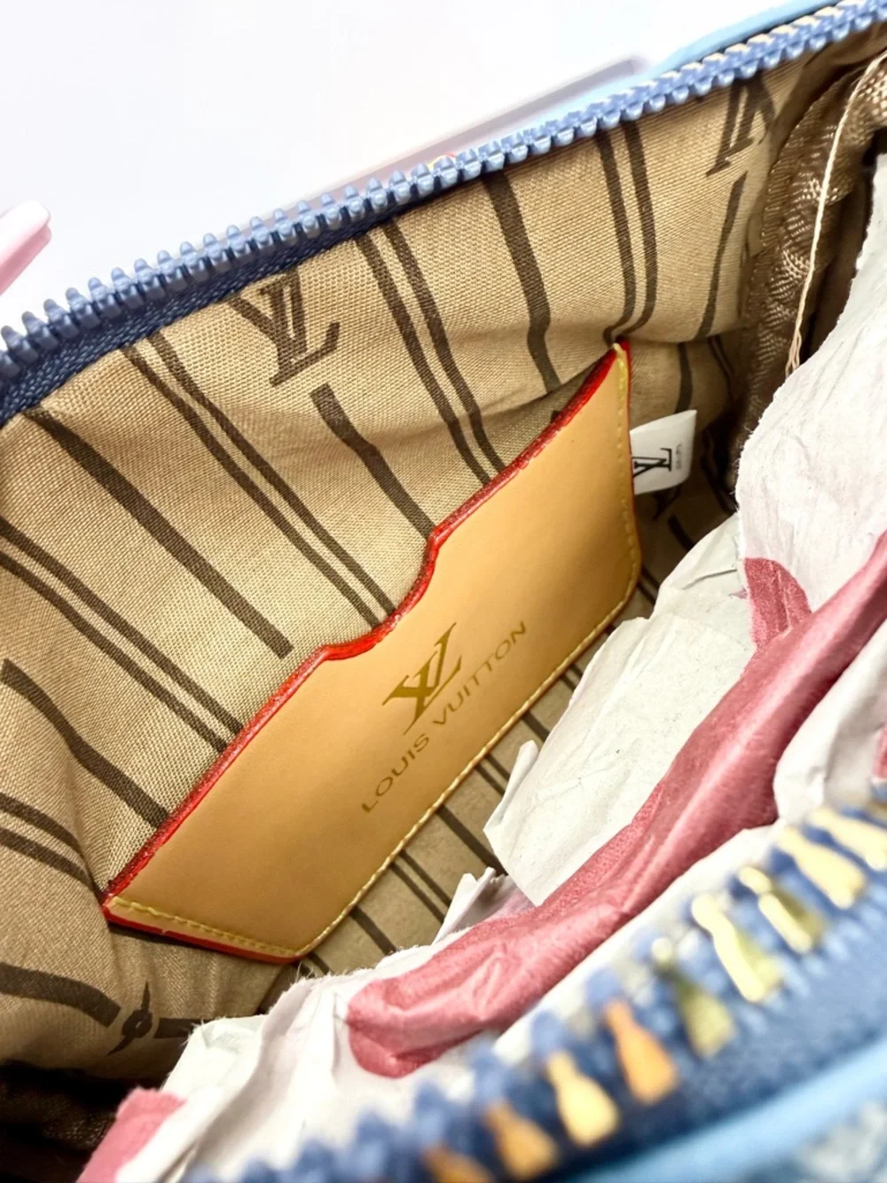 Fashion Blue Denim Monogram Speedy Bandoulière Mini Bag - Picture 4 of 5